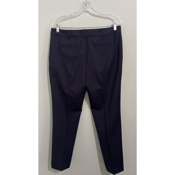 Tory Burch Pants Women’s 10 Navy Blue Skinny Wool Knit Stretch Slim Ankle - Picture 4 of 11